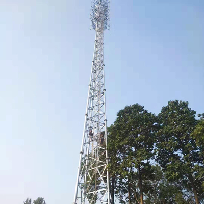 50m GSM Antenna Tubular Telecom Steel Tower Lattice Frame
