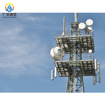 Signal Transmitting Antenna Radio Relay Galvanized Steel Towers