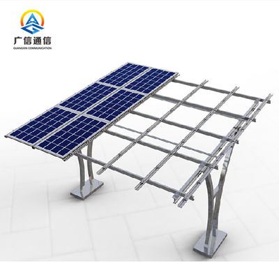 Q235 Solar Panel Support Structure 40FT Carport Steel Frame Structure