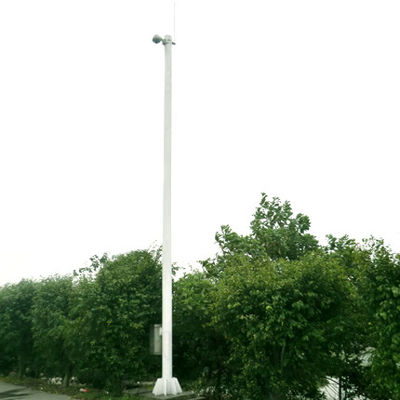 ODM OEM Parking Lot 10m CCTV Camera Poles Powder PVDF Coating