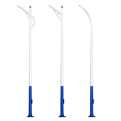 Powder Coating Q235 Galvanised Street Light Pole One Arm ODM