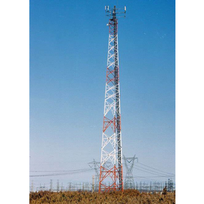 Galvanized Angle Steel Tower 30 Meter Radio Telecom Accessories